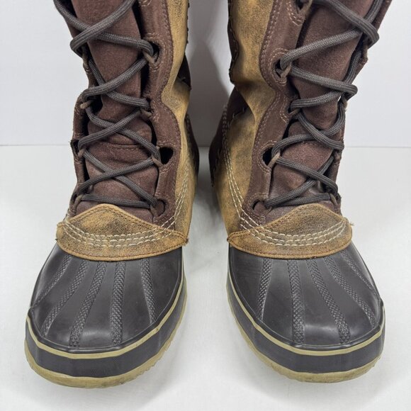 Sorel Cate the Great Brown Waterproof Leather  Winter Duck Boots Size 8 - Picture 15 of 16